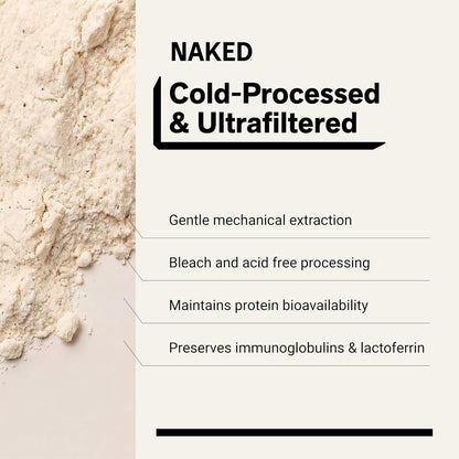 NAKED Whey 1Lb - Only 1 Ingredient, Grass Fed Whey Protein Powder, NSF Certified, Undenatured, No Gmos, No Soy, Gluten Free, Stimulate Growth, Enhance Recovery - 15 Servings