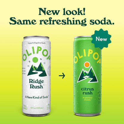 OLIPOP 6g Fiber Prebiotic Soda, Classic Grape, 12 fl oz, 12Pack Skinny | Shelf Stable Prebiotic Soda (Skinny), 6g Fiber, 5g Sugar, Digestive Health Support, Prebiotics & Botanicals, Gluten Free