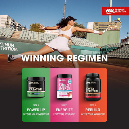 Optimum Nutrition Creatine, Micronized Creatine Monohydrate Powder, Supports Strength & Recovery, Banned Substance Tested, Unflavored, 5g per Serving, 60 Servings | 5g Micronized Creatine Monohydrate Powder Per Serving, Supports Muscle Strength & Power, E
