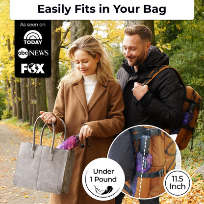 Strongest Windproof Travel Umbrella (Compact, 100MPH Wind-Tested), Light, Portable, One-Handed Use, Automatic Folding Rain Umbrella, Durable, Premium Grip, Fits Car & Backpack