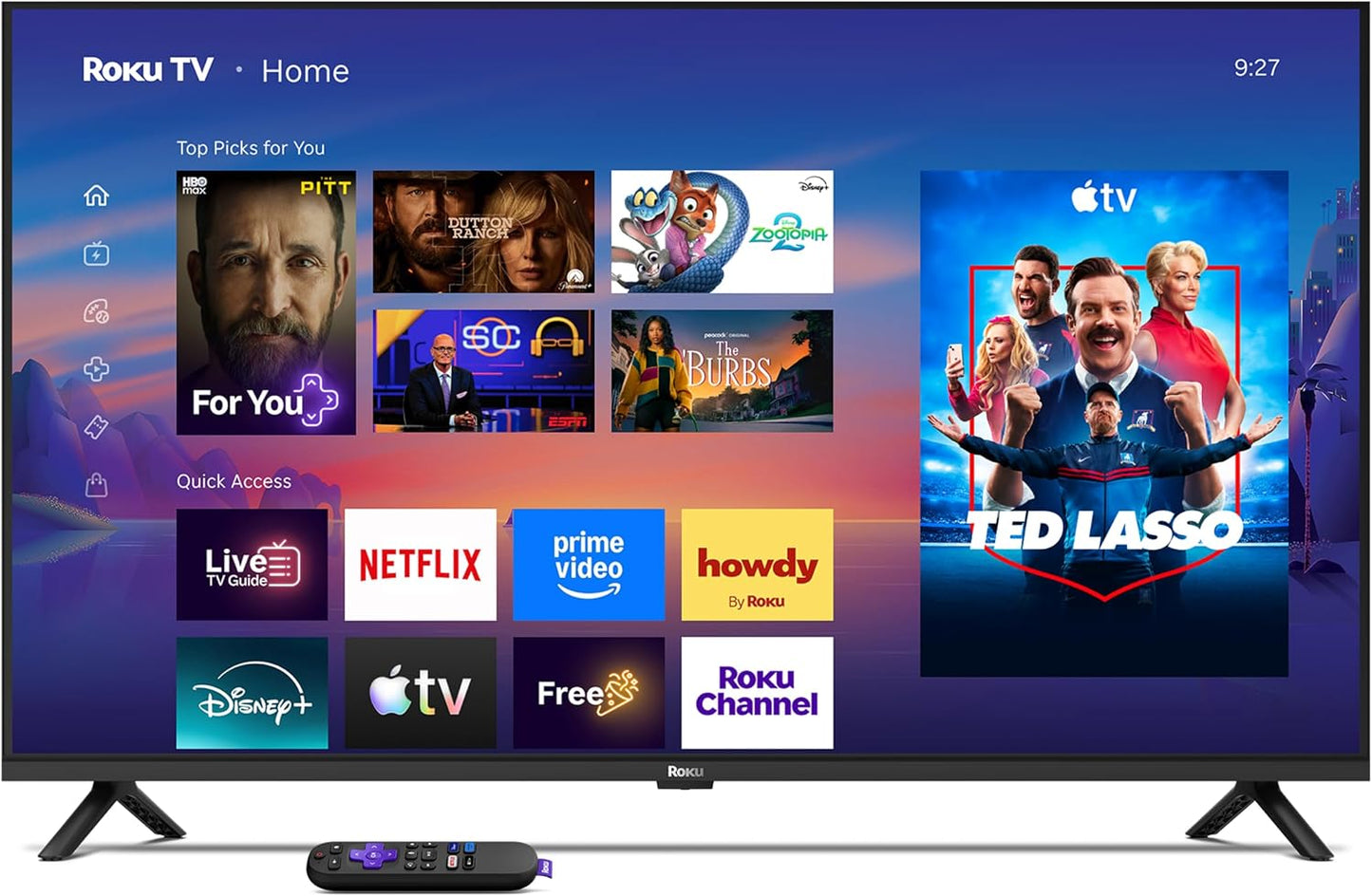 Roku 40-Inch Smart TV 2026 - Select Series, 1080p Full HD TV - RokuTV | Flat Screen LED Television with Voice Remote, Wi-Fi & Bluetooth Headphone Mode - Streaming Live Local News Sports & Movies