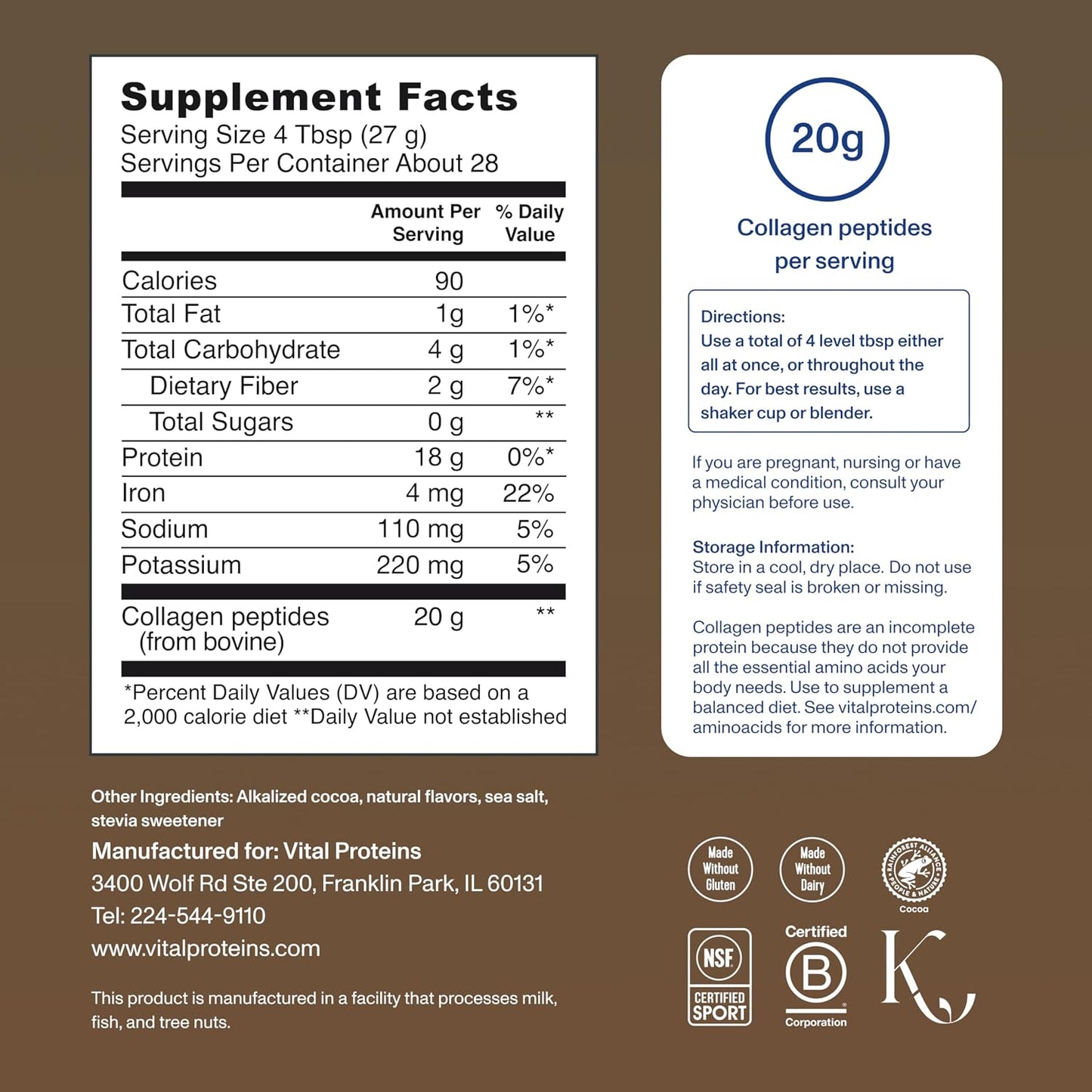 Vital Proteins Collagen Peptides Powder, Unflavored, 9.33oz | Grass-Fed Collagen Peptides, Supports Hair Skin & Nails, Bones & Joints, 13 Servings
