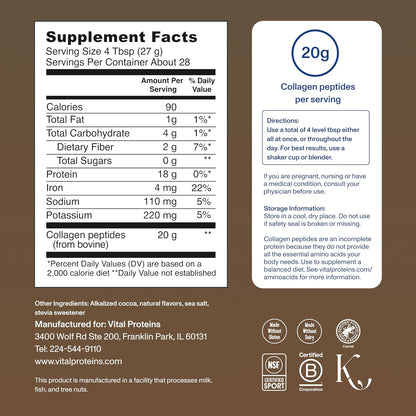 Vital Proteins Collagen Peptides Powder, Unflavored, 9.33oz | Grass-Fed Collagen Peptides, Supports Hair Skin & Nails, Bones & Joints, 13 Servings