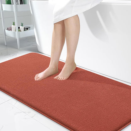 OLANLY Thick Memory Foam Bathroom Rugs 30x20, Soft Absorbent Bath Mat, Teal | Quick Dry Bath Rugs, Non-Slip Carpet, Machine Washable Mats for Bathroom Floor, Tub and Shower, Home Decor Accessories