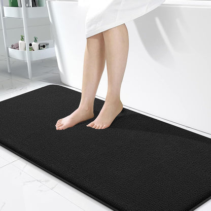 OLANLY Thick Memory Foam Bathroom Rugs 30x20, Soft Absorbent Bath Mat, Teal | Quick Dry Bath Rugs, Non-Slip Carpet, Machine Washable Mats for Bathroom Floor, Tub and Shower, Home Decor Accessories