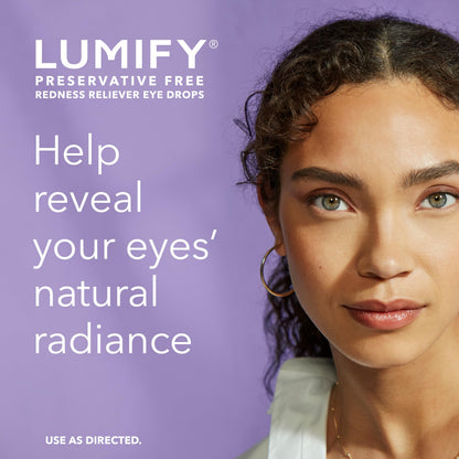Lumify Redness Relief Eye Drops, Whiter & Brighter Looking Eyes, 0.25 oz | Works in 1 minute, lasts up to 8 hours, For Whiter & Brighter Looking Eyes, 1 bottle