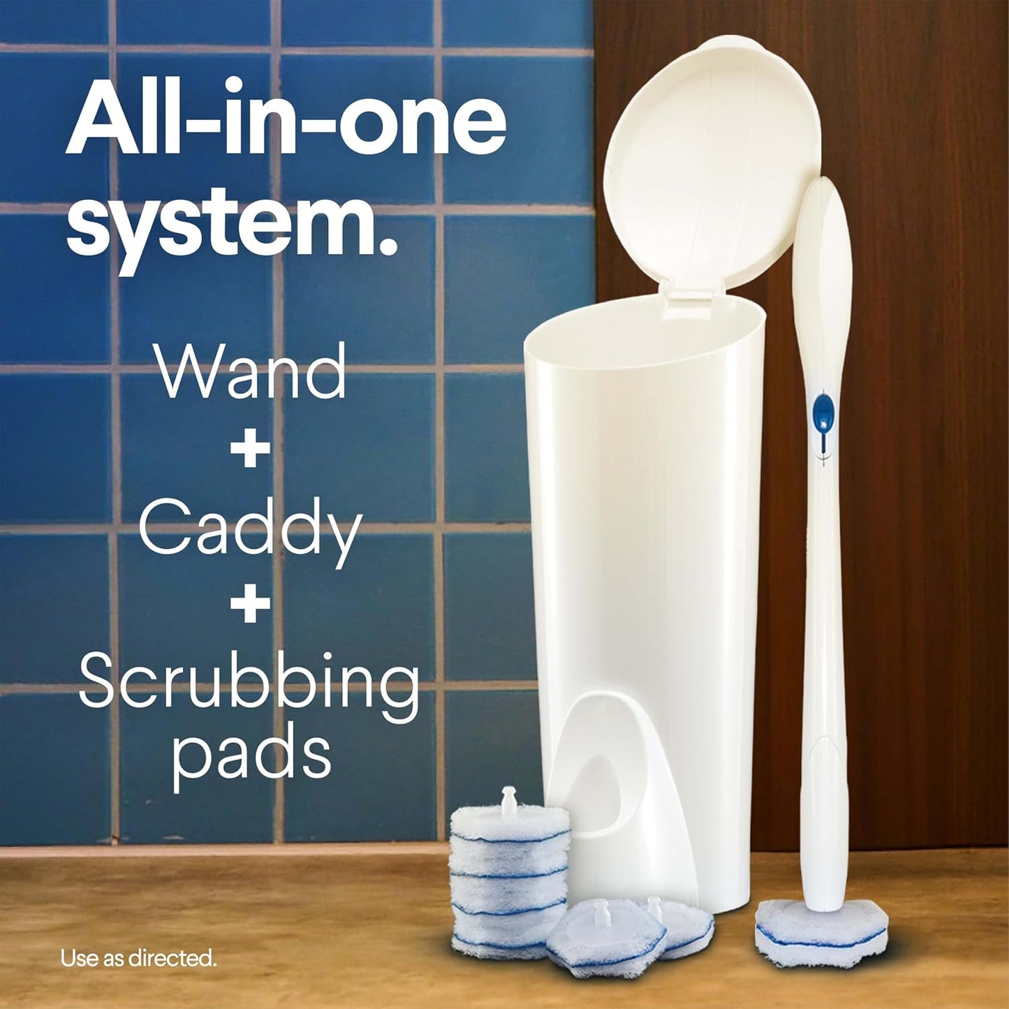 Clorox ToiletWand Toilet Cleaning System, Wand, Caddy and 6 Refill Heads