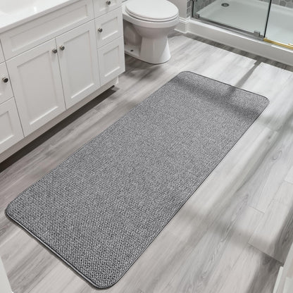 Bosap Bath Mat,Ultra Thin Bathroom Runner Rugs,Large Bath Mats for Bathroom,Quick Dry,Non-Slip,Machine Washable,Low Pile,Bath Rug,Shower Outside,Sink,Home Decor Accessories.Purple,3'x5'(36x60inch)