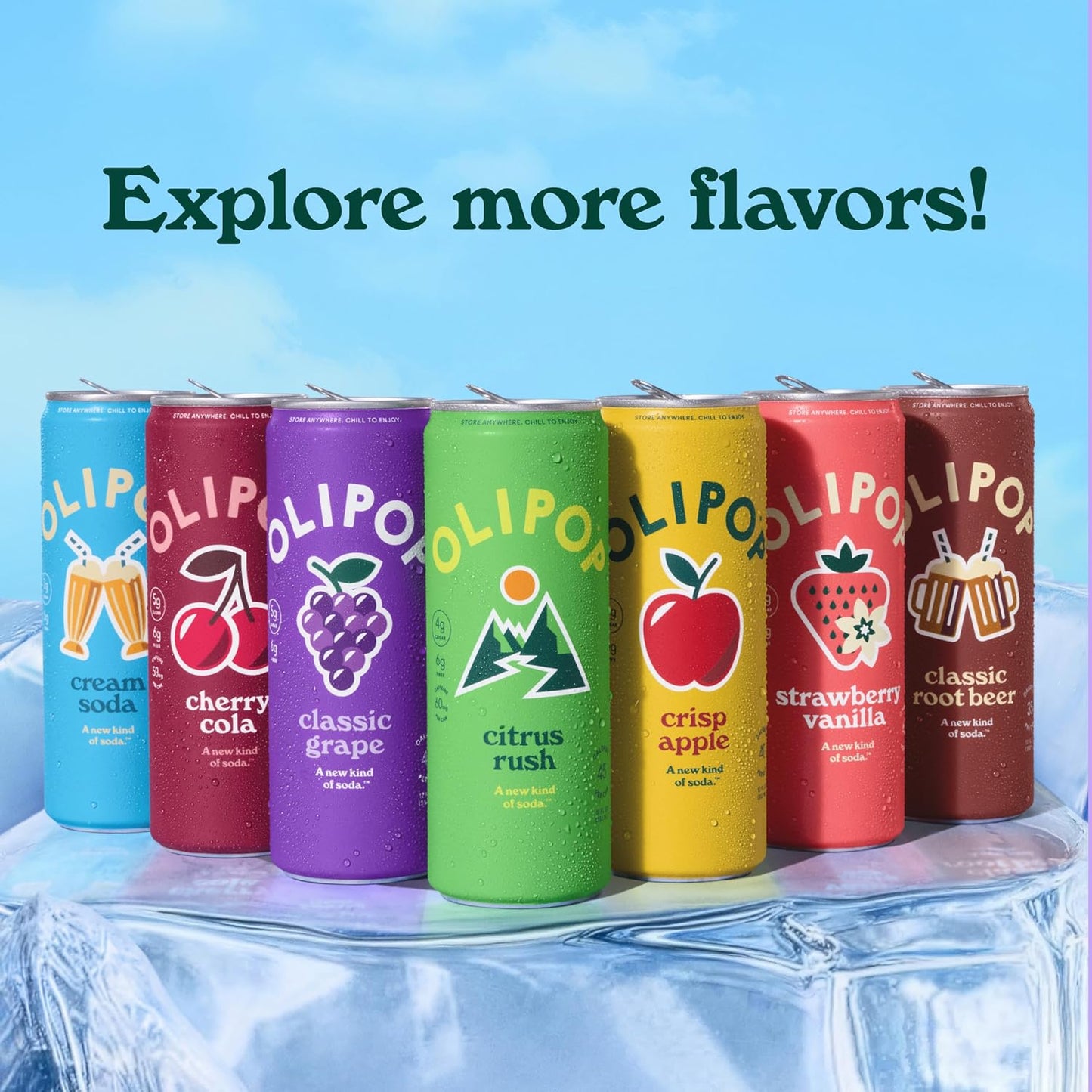 OLIPOP 6g Fiber Prebiotic Soda, Classic Grape, 12 fl oz, 12Pack Skinny | Shelf Stable Prebiotic Soda (Skinny), 6g Fiber, 5g Sugar, Digestive Health Support, Prebiotics & Botanicals, Gluten Free