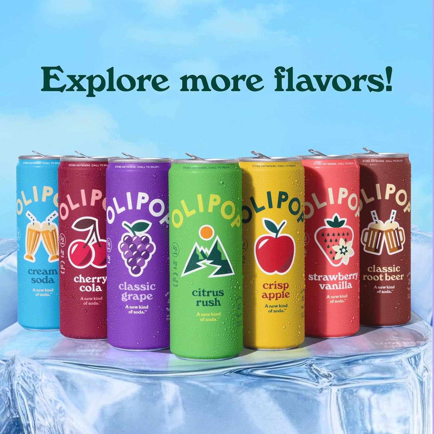 OLIPOP 6g Fiber Prebiotic Soda, Classic Grape, 12 fl oz, 12Pack Skinny | Shelf Stable Prebiotic Soda (Skinny), 6g Fiber, 5g Sugar, Digestive Health Support, Prebiotics & Botanicals, Gluten Free