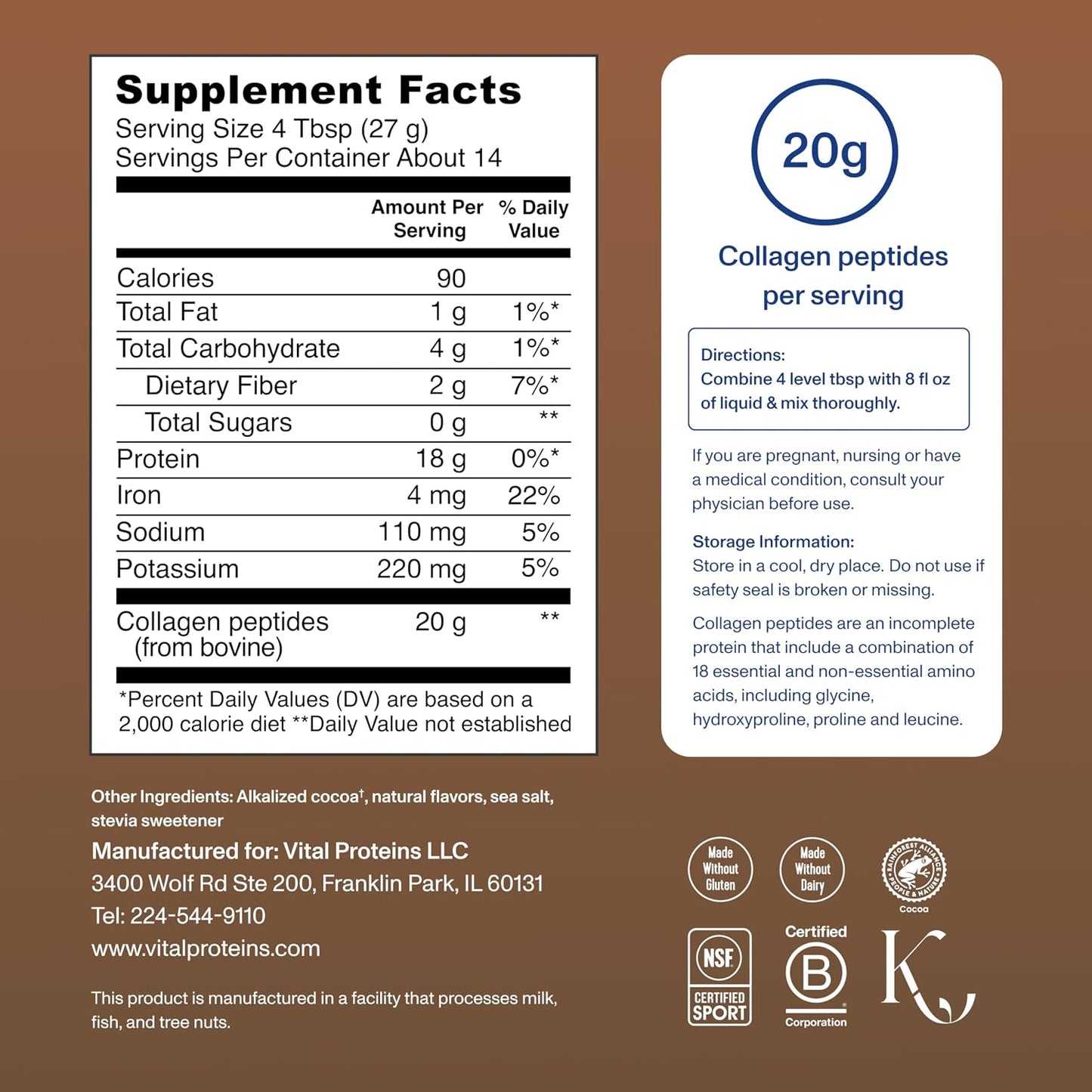 Vital Proteins Collagen Peptides Powder, Unflavored, 9.33oz | Grass-Fed Collagen Peptides, Supports Hair Skin & Nails, Bones & Joints, 13 Servings