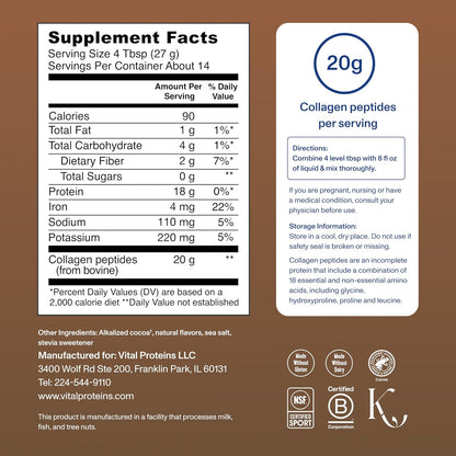 Vital Proteins Collagen Peptides Powder, Unflavored, 9.33oz | Grass-Fed Collagen Peptides, Supports Hair Skin & Nails, Bones & Joints, 13 Servings