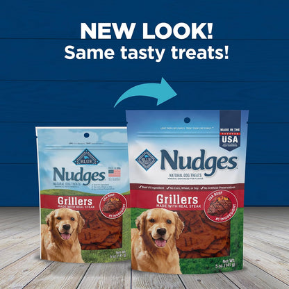Blue Buffalo Nudges Homestyle Chicken Dog Treats, 16 oz | Real Chicken First, with Peas & Carrots, Made in the USA, No Corn, Wheat, or Soy