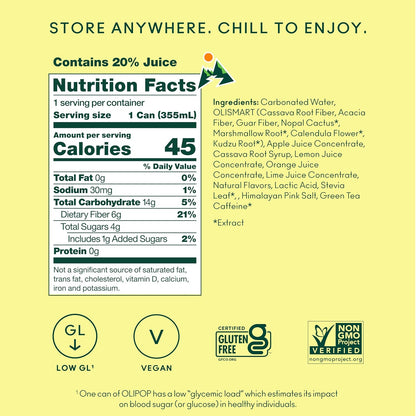 OLIPOP 6g Fiber Prebiotic Soda, Classic Grape, 12 fl oz, 12Pack Skinny | Shelf Stable Prebiotic Soda (Skinny), 6g Fiber, 5g Sugar, Digestive Health Support, Prebiotics & Botanicals, Gluten Free
