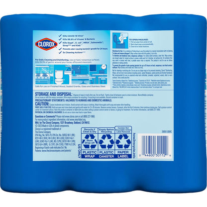 Clorox 30112 Disinfecting Wipe, Fresh/Lemon Fresh Scent (525 Count)