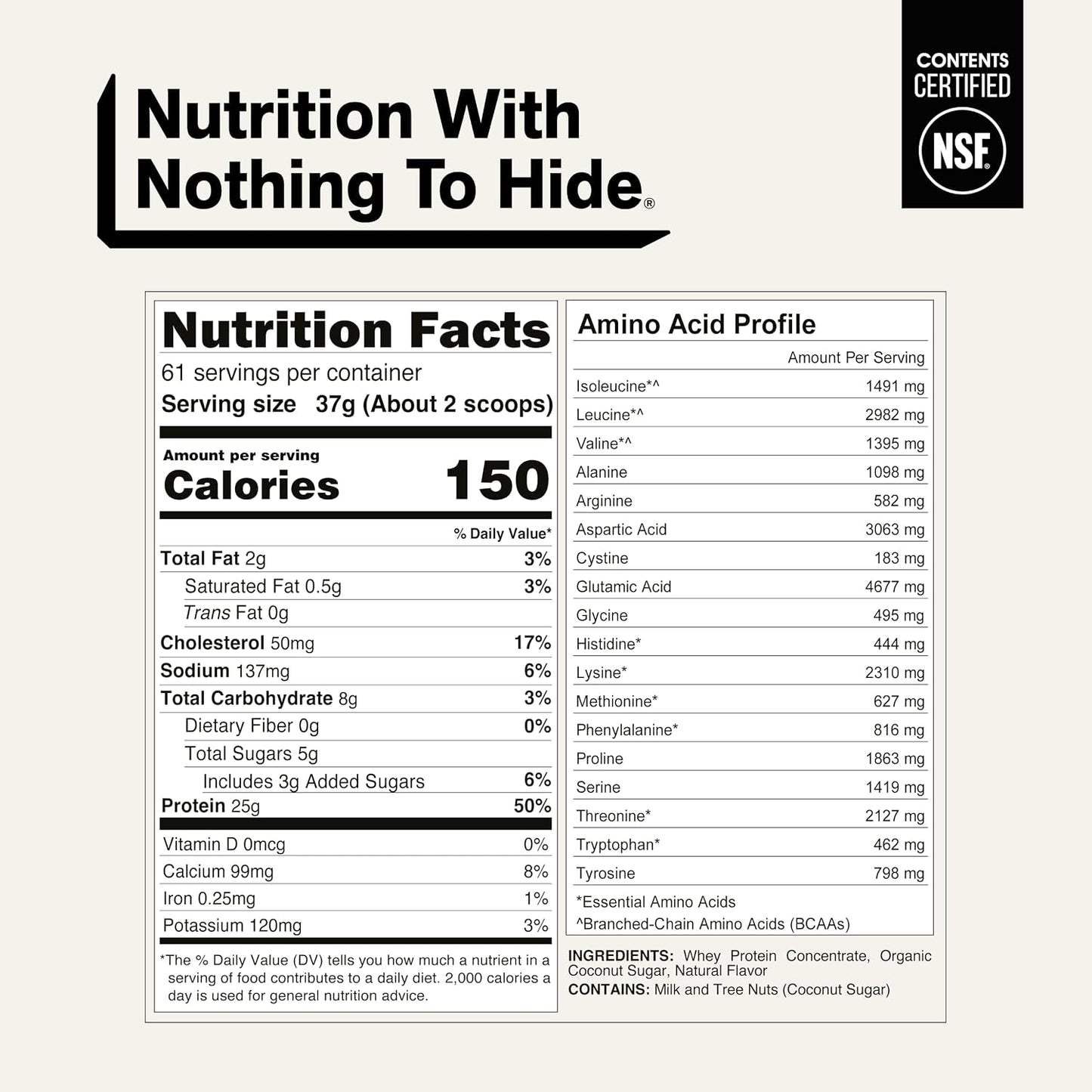 NAKED Whey 1Lb - Only 1 Ingredient, Grass Fed Whey Protein Powder, NSF Certified, Undenatured, No Gmos, No Soy, Gluten Free, Stimulate Growth, Enhance Recovery - 15 Servings