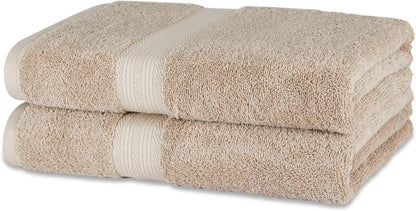 Amazon Basics 6-Piece Oversized Fade-Resistant Towel Set, 100% Cotton, Highly Absorbent, Soft, Teal, 2 Bath Towels, 2 Hand Towels, 2 Washcloths