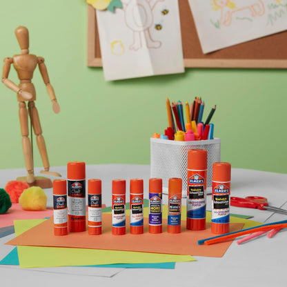 Elmer's Disappearing Purple School Glue Sticks, Washable, 22 Grams, 3 Count - Poster, Vision Board, Back to School Supplies, #1 Teacher Brand (Pack of 2)