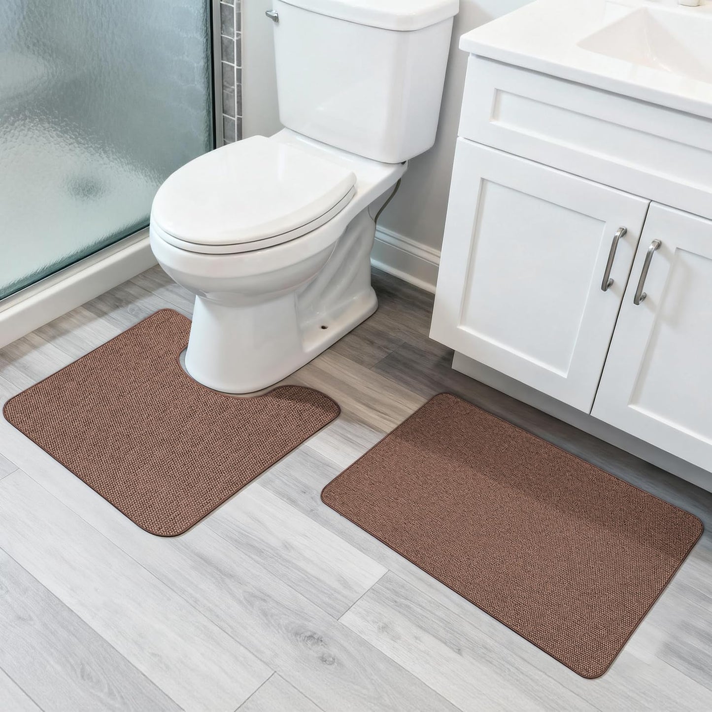 Bosap Bath Mat,Ultra Thin Bathroom Runner Rugs,Large Bath Mats for Bathroom,Quick Dry,Non-Slip,Machine Washable,Low Pile,Bath Rug,Shower Outside,Sink,Home Decor Accessories.Purple,3'x5'(36x60inch)