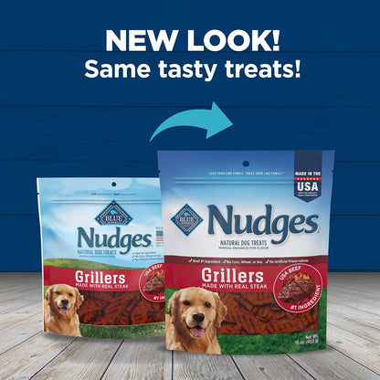 Blue Buffalo Nudges Homestyle Chicken Dog Treats, 16 oz | Real Chicken First, with Peas & Carrots, Made in the USA, No Corn, Wheat, or Soy