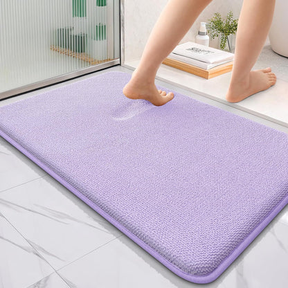 OLANLY Thick Memory Foam Bathroom Rugs 30x20, Soft Absorbent Bath Mat, Teal | Quick Dry Bath Rugs, Non-Slip Carpet, Machine Washable Mats for Bathroom Floor, Tub and Shower, Home Decor Accessories