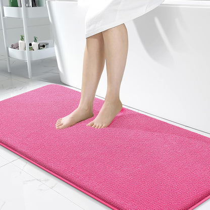 OLANLY Thick Memory Foam Bathroom Rugs 30x20, Soft Absorbent Bath Mat, Teal | Quick Dry Bath Rugs, Non-Slip Carpet, Machine Washable Mats for Bathroom Floor, Tub and Shower, Home Decor Accessories