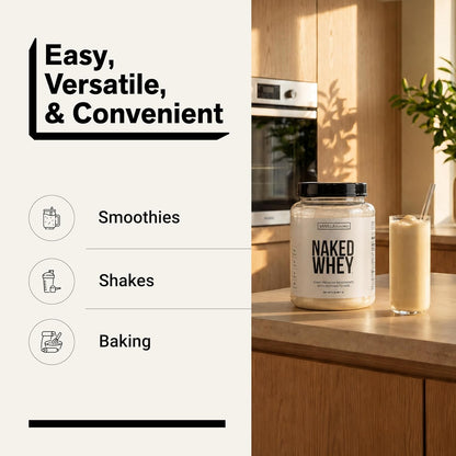 NAKED Whey 1Lb - Only 1 Ingredient, Grass Fed Whey Protein Powder, NSF Certified, Undenatured, No Gmos, No Soy, Gluten Free, Stimulate Growth, Enhance Recovery - 15 Servings