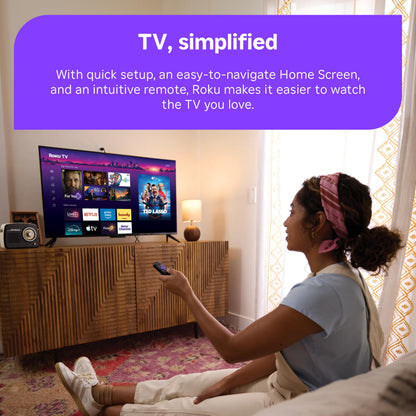 Roku 40-Inch Smart TV 2026 - Select Series, 1080p Full HD TV - RokuTV | Flat Screen LED Television with Voice Remote, Wi-Fi & Bluetooth Headphone Mode - Streaming Live Local News Sports & Movies