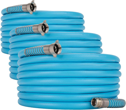 Camco EvoFlex2 50-ft RV Drinking Water Hose | Lightweight RV Drinking Water Hose Reinforced w/ Fabric - Contains No Lead, No BPA & No Phthalate -Abrasion Resistant (22579)
