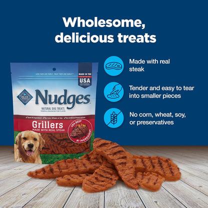 Blue Buffalo Nudges Homestyle Chicken Dog Treats, 16 oz | Real Chicken First, with Peas & Carrots, Made in the USA, No Corn, Wheat, or Soy