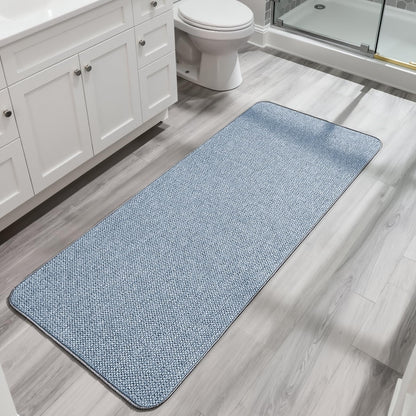 Bosap Bath Mat,Ultra Thin Bathroom Runner Rugs,Large Bath Mats for Bathroom,Quick Dry,Non-Slip,Machine Washable,Low Pile,Bath Rug,Shower Outside,Sink,Home Decor Accessories.Purple,3'x5'(36x60inch)