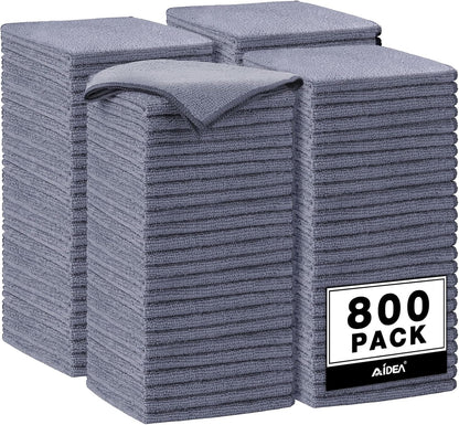 AIDEA Microfiber Cleaning Cloth-50PK, Microfiber Towels for Cars, 12×12" | Premium Wash Cloths, Dusting Cloth Cleaning Rags, Absorbent Towels for SUVs, House, Kitchen, Window, Cleaning Supplies