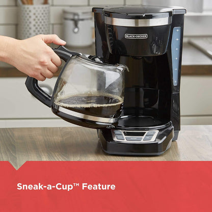 BLACK+DECKER 12-Cup Drip Coffee Maker with Vortex Brewing