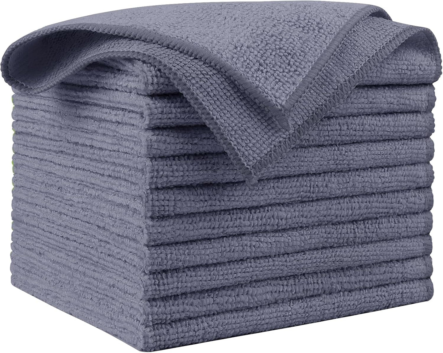 AIDEA Microfiber Cleaning Cloth-50PK, Microfiber Towels for Cars, 12×12" | Premium Wash Cloths, Dusting Cloth Cleaning Rags, Absorbent Towels for SUVs, House, Kitchen, Window, Cleaning Supplies
