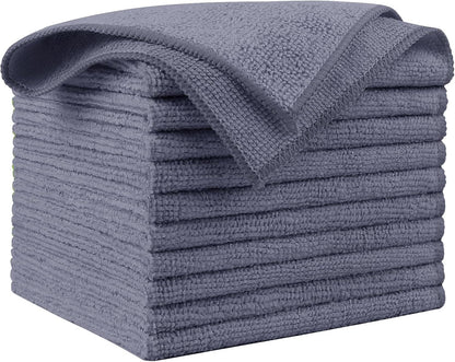 AIDEA Microfiber Cleaning Cloth-50PK, Microfiber Towels for Cars, 12×12" | Premium Wash Cloths, Dusting Cloth Cleaning Rags, Absorbent Towels for SUVs, House, Kitchen, Window, Cleaning Supplies