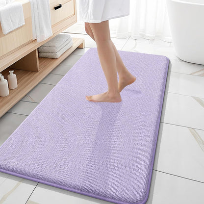OLANLY Thick Memory Foam Bathroom Rugs 30x20, Soft Absorbent Bath Mat, Teal | Quick Dry Bath Rugs, Non-Slip Carpet, Machine Washable Mats for Bathroom Floor, Tub and Shower, Home Decor Accessories