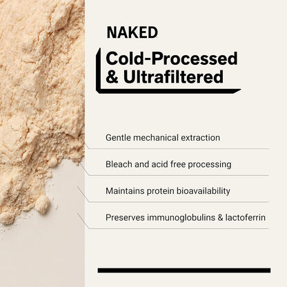 NAKED Whey 1Lb - Only 1 Ingredient, Grass Fed Whey Protein Powder, NSF Certified, Undenatured, No Gmos, No Soy, Gluten Free, Stimulate Growth, Enhance Recovery - 15 Servings