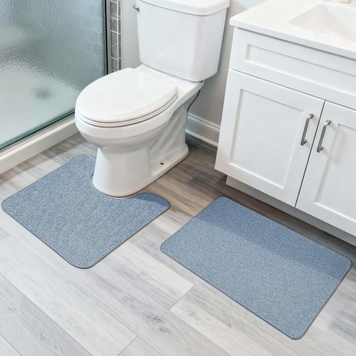 Bosap Bath Mat,Ultra Thin Bathroom Runner Rugs,Large Bath Mats for Bathroom,Quick Dry,Non-Slip,Machine Washable,Low Pile,Bath Rug,Shower Outside,Sink,Home Decor Accessories.Purple,3'x5'(36x60inch)