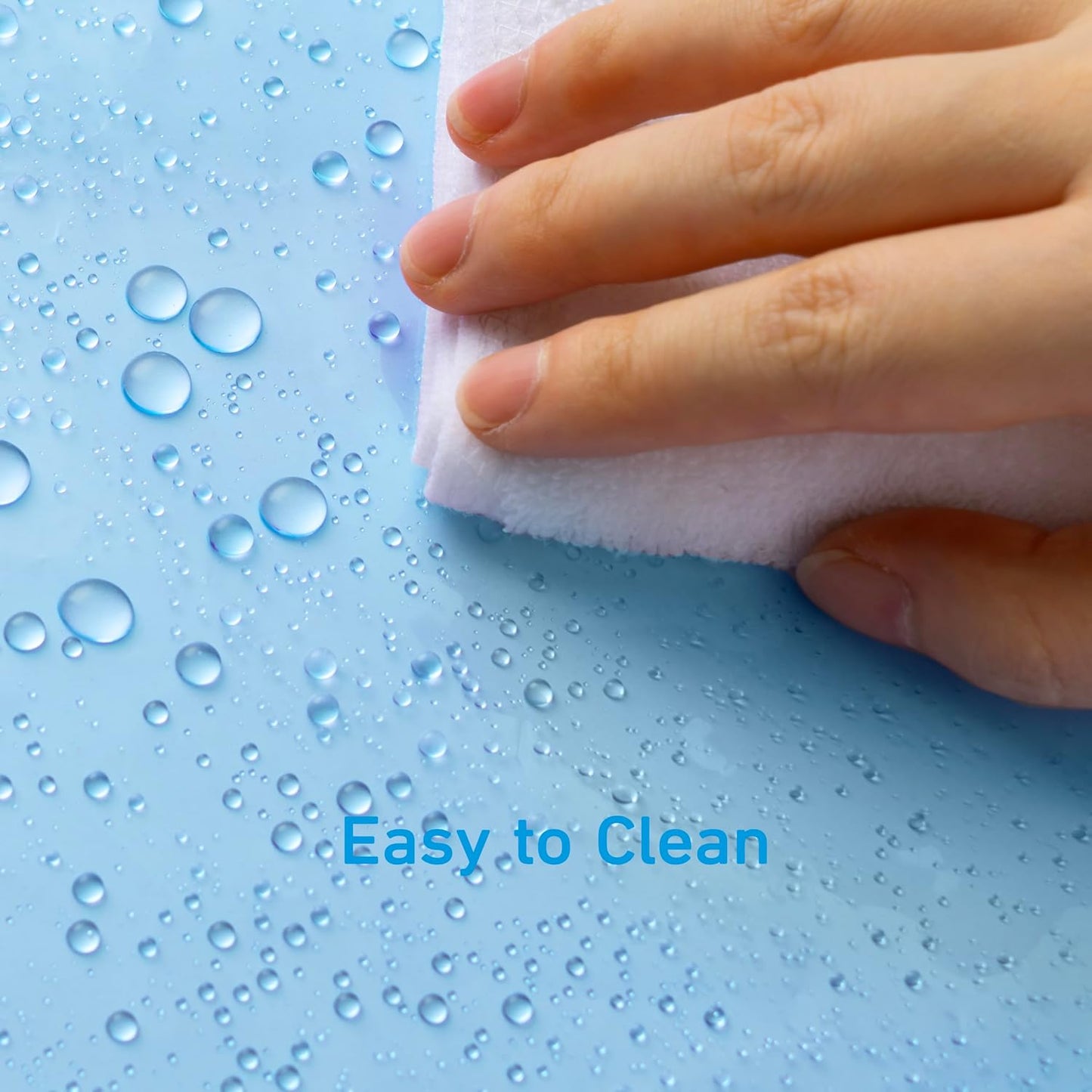 EHZNZIE White Shower Curtain Liner 72x72, PEVA Waterproof Bath Curtain, No Chemical Smell, 3 Weighted Magnets, Durable with Rustproof Metal Grommets