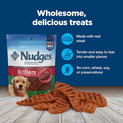 Blue Buffalo Nudges Homestyle Chicken Dog Treats, 16 oz | Real Chicken First, with Peas & Carrots, Made in the USA, No Corn, Wheat, or Soy
