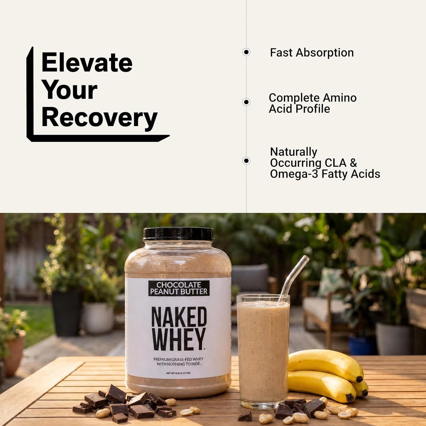 NAKED Whey 1Lb - Only 1 Ingredient, Grass Fed Whey Protein Powder, NSF Certified, Undenatured, No Gmos, No Soy, Gluten Free, Stimulate Growth, Enhance Recovery - 15 Servings