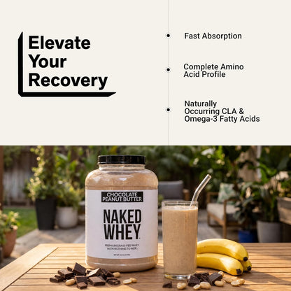 NAKED Whey 1Lb - Only 1 Ingredient, Grass Fed Whey Protein Powder, NSF Certified, Undenatured, No Gmos, No Soy, Gluten Free, Stimulate Growth, Enhance Recovery - 15 Servings
