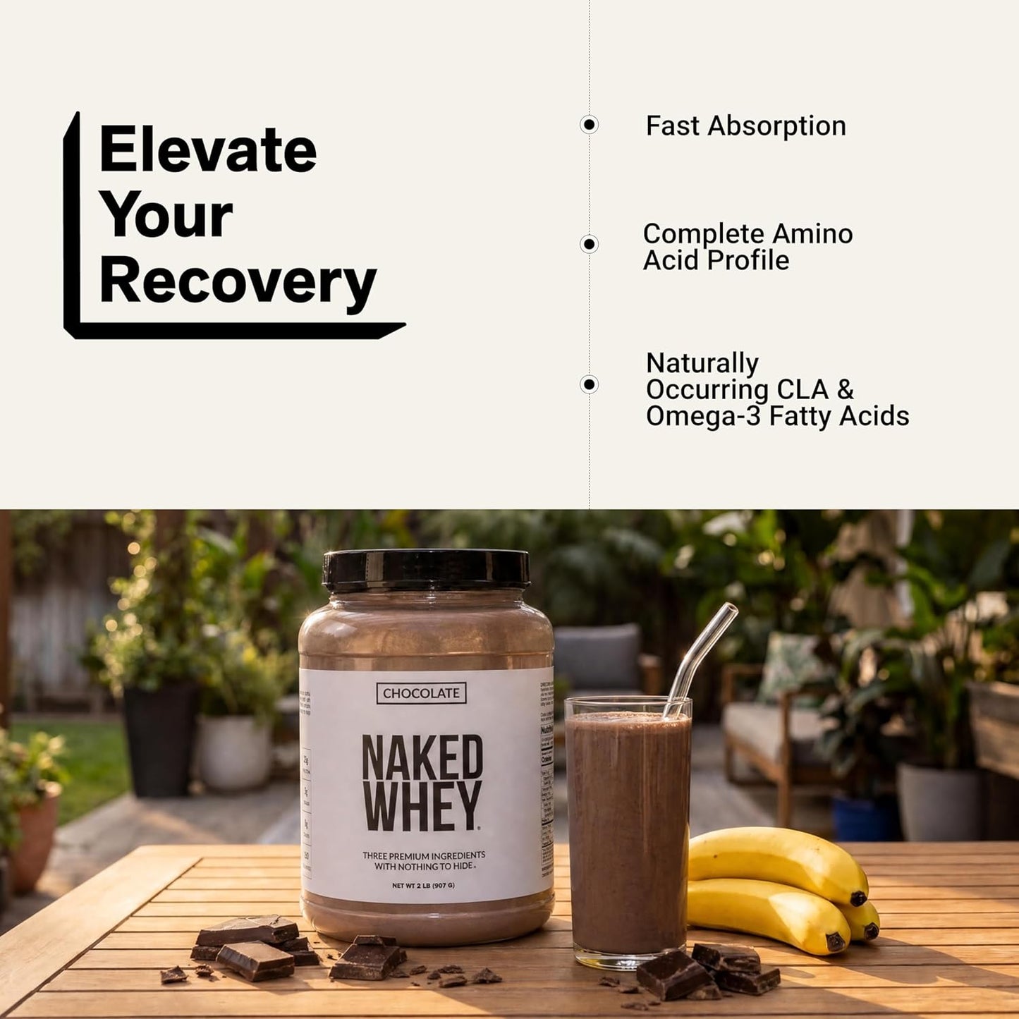 NAKED Whey 1Lb - Only 1 Ingredient, Grass Fed Whey Protein Powder, NSF Certified, Undenatured, No Gmos, No Soy, Gluten Free, Stimulate Growth, Enhance Recovery - 15 Servings