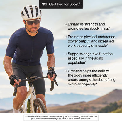 THORNE Creatine, Micronized Creatine Monohydrate Powder, 90 Servings | Supports Lean Muscle Mass, Endurance & Cognitive Function*, Unflavored, 5 g per Serving, NSF Certified for Sport