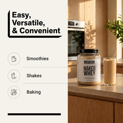 NAKED Whey 1Lb - Only 1 Ingredient, Grass Fed Whey Protein Powder, NSF Certified, Undenatured, No Gmos, No Soy, Gluten Free, Stimulate Growth, Enhance Recovery - 15 Servings