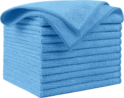 AIDEA Microfiber Cleaning Cloth-50PK, Microfiber Towels for Cars, 12×12" | Premium Wash Cloths, Dusting Cloth Cleaning Rags, Absorbent Towels for SUVs, House, Kitchen, Window, Cleaning Supplies