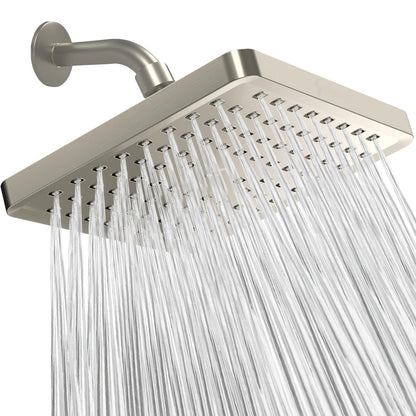 SparkPod Rain Shower Head, 6 Inch Round, Luxury Polished Chrome Finish | High Pressure Shower Heads, 90 Nozzles, Adjustable Showerhead, No Tools Needed, Universal Connection