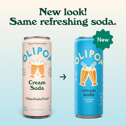 OLIPOP 6g Fiber Prebiotic Soda, Classic Grape, 12 fl oz, 12Pack Skinny | Shelf Stable Prebiotic Soda (Skinny), 6g Fiber, 5g Sugar, Digestive Health Support, Prebiotics & Botanicals, Gluten Free