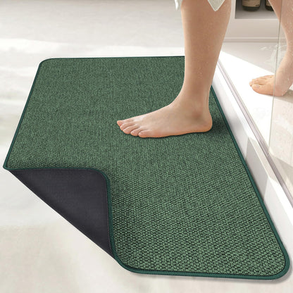 Bosap Bath Mat,Ultra Thin Bathroom Runner Rugs,Large Bath Mats for Bathroom,Quick Dry,Non-Slip,Machine Washable,Low Pile,Bath Rug,Shower Outside,Sink,Home Decor Accessories.Purple,3'x5'(36x60inch)