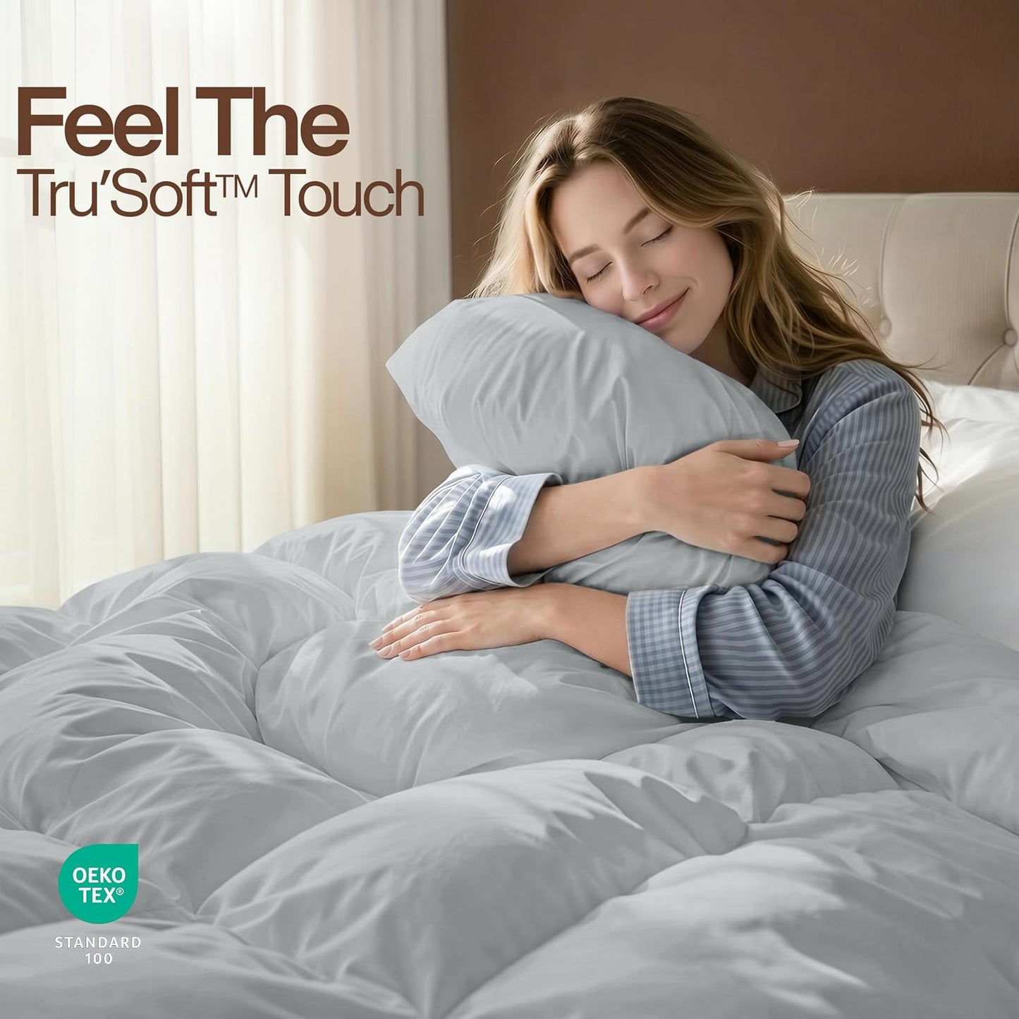 Utopia Bedding Queen Comforter 2 Pack, Duvet Insert, White, 88 x 88 Inches | Soft and Fluffy Down Alternative Bed Comforter, All Season, Breathable, Corner Tabs, Box Stitched, Durable, Machine Washable